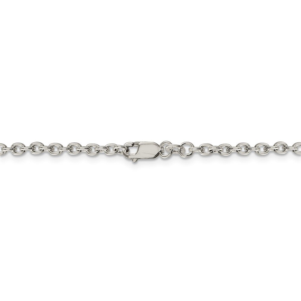925 Sterling Silver 2.75mm Cable Chain Necklace with Lobster Clasp - Dainty & Secure Jewelry for Women, Gift for Her, Everyday Wear & Special Occasions
