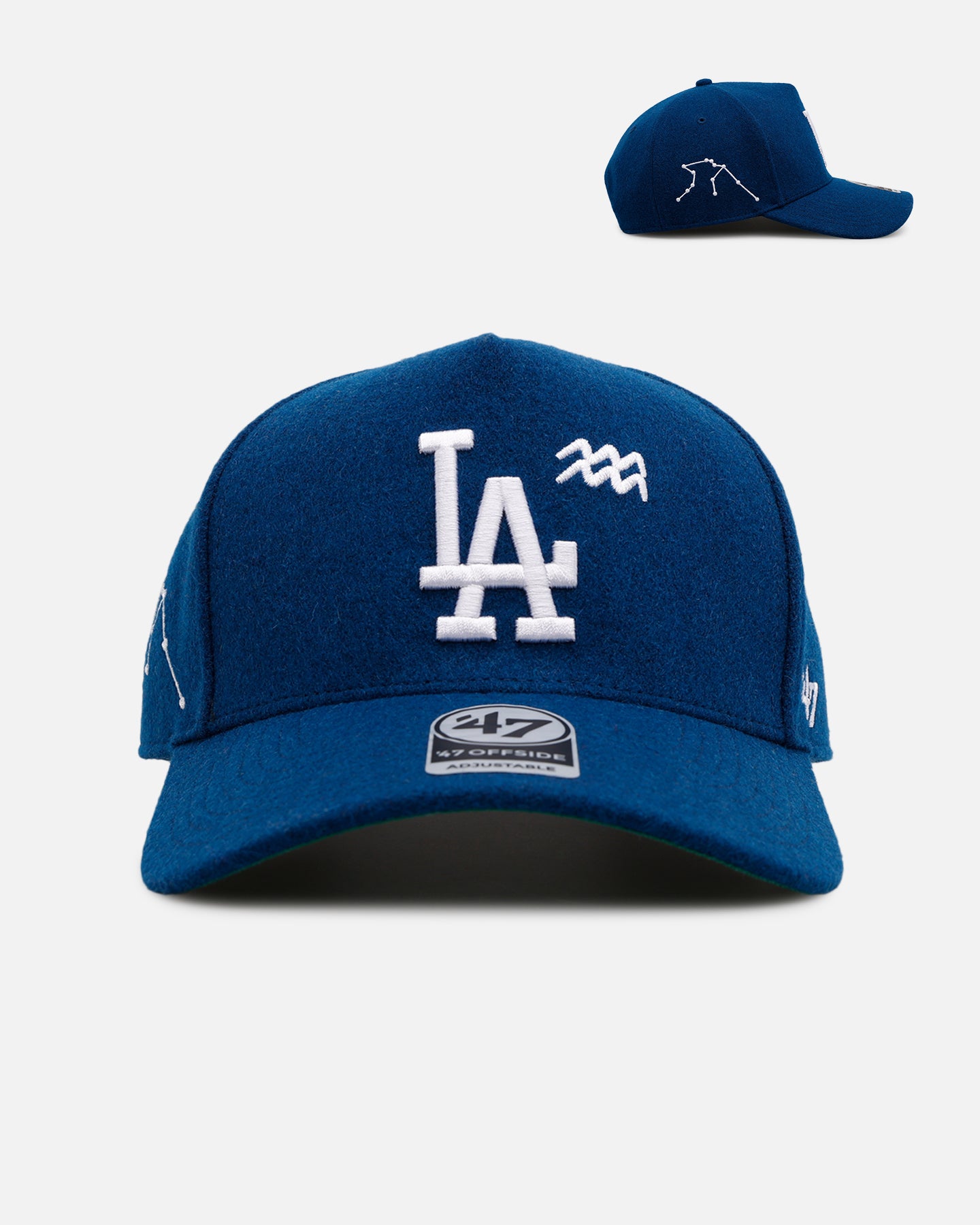 47 Brand Los Angeles Dodgers 'Zodiac' Aquarius Snapback Hat - Navy Blue Adjustable Baseball Cap for Men & Women - Perfect for Baseball Games, Streetwear Fashion & Sports Fans