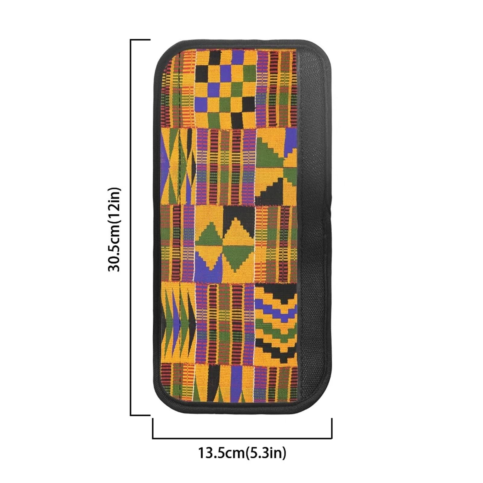SEANATIVE African Kente Print Refrigerator Handle Covers - Set of 2, Microwave & Dishwasher Armrest Protectors, Ethnic Style Fabric for Kitchen Appliances - Perfect for Home Decor & Cultural Style Kitchens