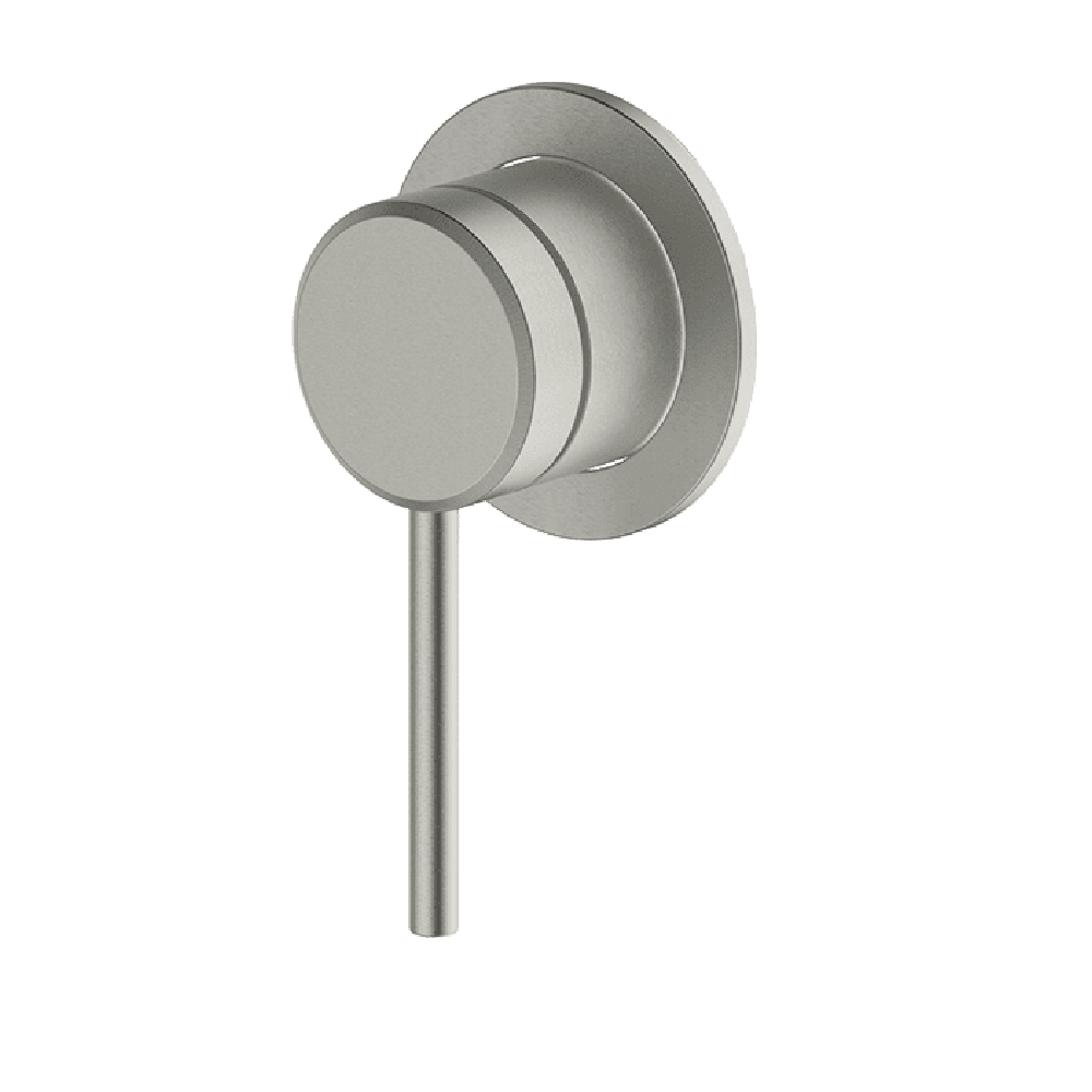 Abey Poco Shower Mixer Trim Kit - Brushed Nickel Finish - 6SH EXT BN Model - Perfect for Modern Bathroom Renovations & Spa-Like Shower Experiences