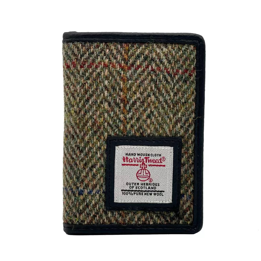 Harris Tweed Card Holder - Country Green | RFID Blocking Slim Wallet for Men & Women | Perfect for Travel, Business & Everyday Use