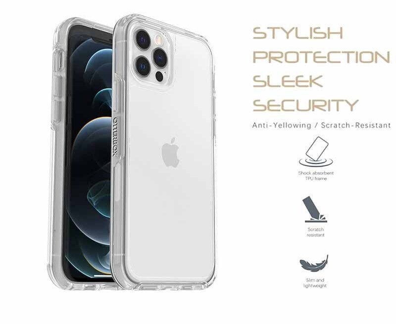 iShield Crystal Palace Clear Case for iPhone 12 Pro Max - Slim Protective Phone Cover with Shock Absorption - Perfect for Everyday Use, Travel & Outdoor Activities