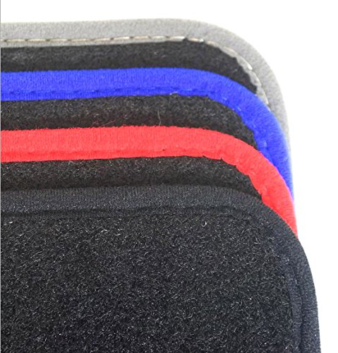 Premium Black Car Floor Mats for Citroen DS3 (2010-Present) - Non-Slip Heel Pad & Custom Fit - Perfect for Daily Commute & Road Trips - by Sakura