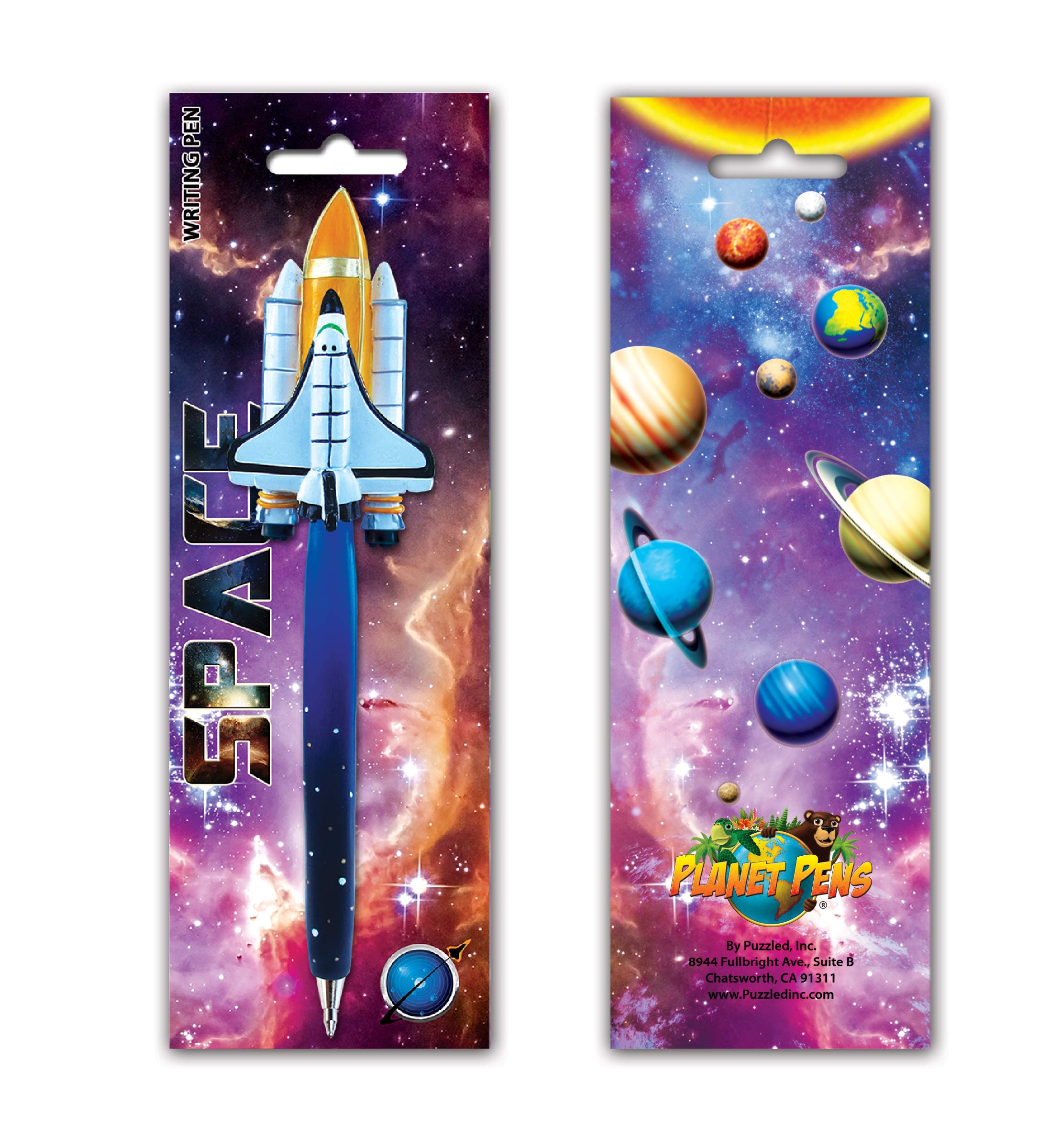 Space Shuttle Novelty Pen - Fun Ballpoint for Kids & Office Use