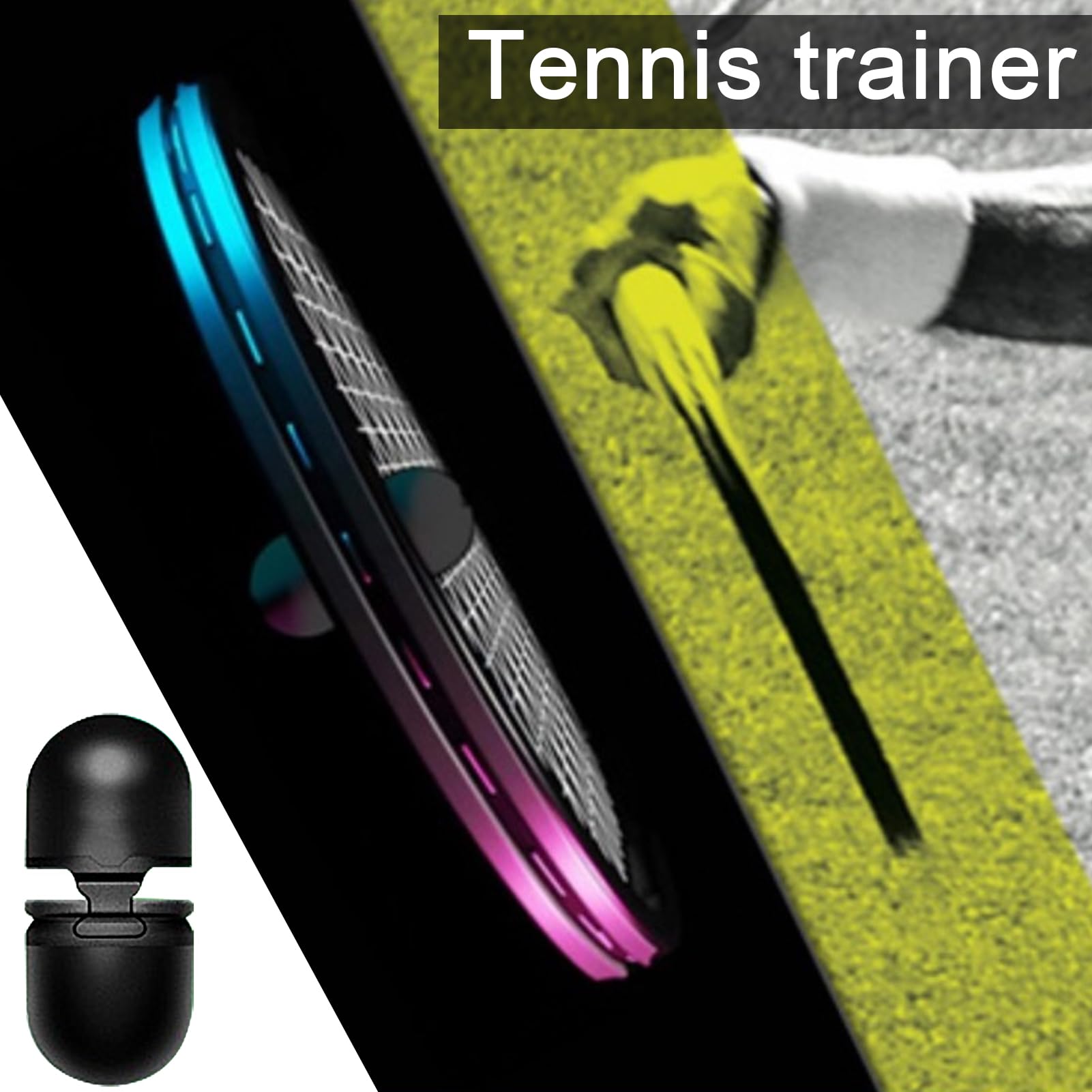Tennis Topspin Whistle Trainer - 2Pcs Lightweight Swing Aid for Beginners | Spin Control Practice