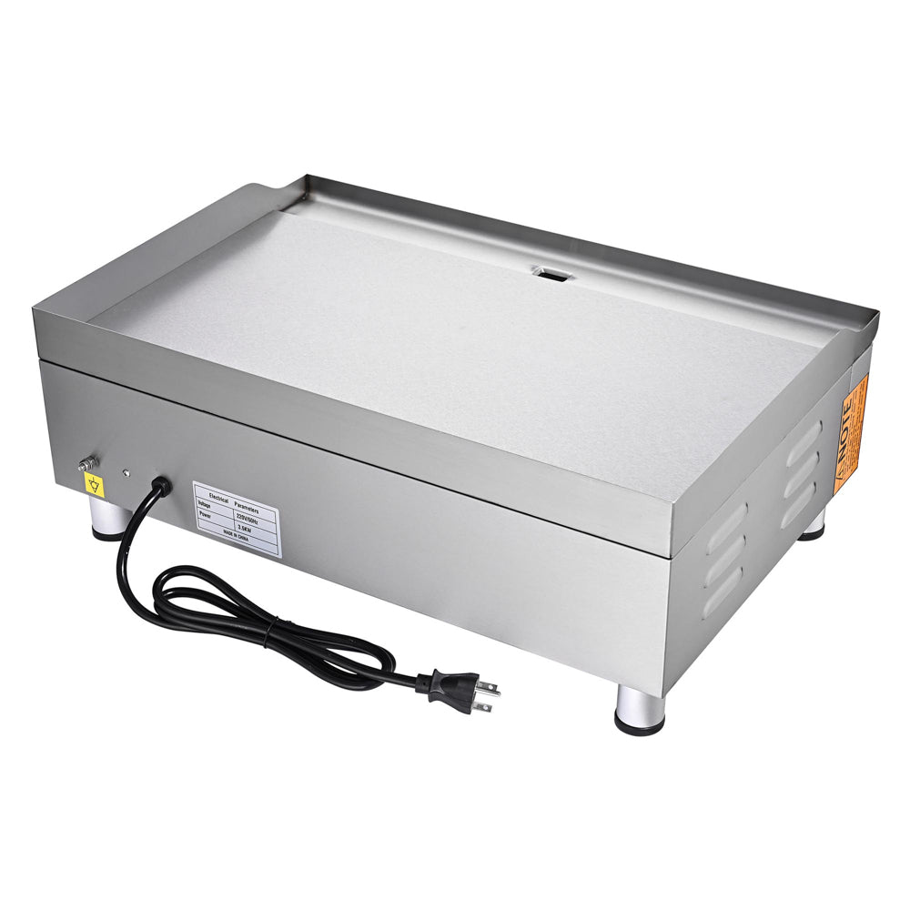 TheLAShop Commercial Electric Griddle - 24 Inch Countertop Grill, 3500W 220V - Perfect for Restaurants, Food Trucks & Home Kitchen Use