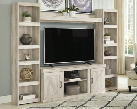 Bellaby 4-Piece TV Stand Entertainment Center Set with Storage Shelves - Perfect for Living Room, Home Theater & Media Organization