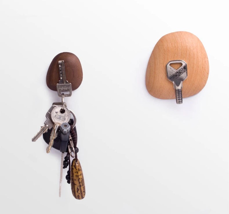 Strong Magnetic Key Holder Hooks - Heavy Duty Wall Mount Organizer for Keys, Kitchen Utensils & Tools - Perfect for Home, Office, Garage Entryway Organization
