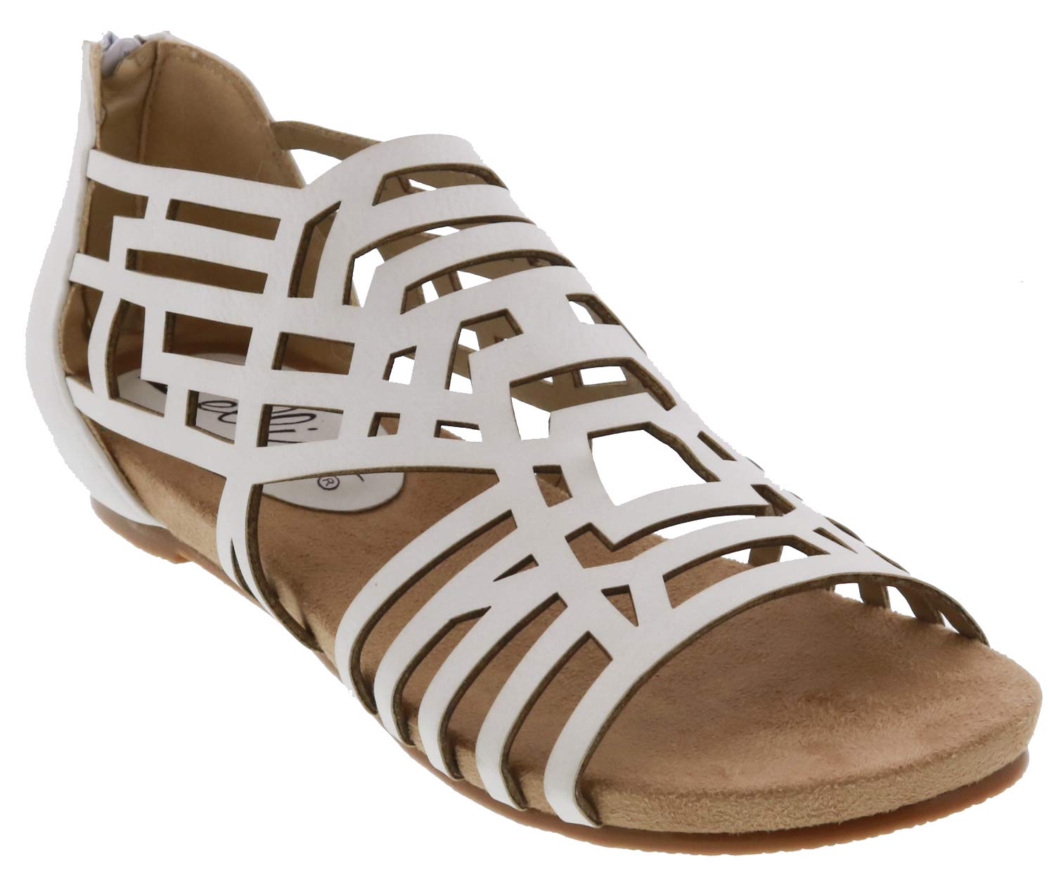 Bellini Women's Nazareth Faux Leather Sandals - Comfortable Slip-On Summer Shoes for Walking, Travel & Casual Outfits
