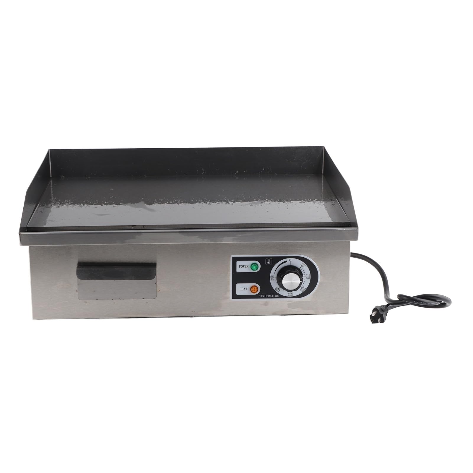 Fast Heating Electric Griddle - 2000W, Non-Stick, Adjustable Temp - Perfect for Restaurants & Home Cooking