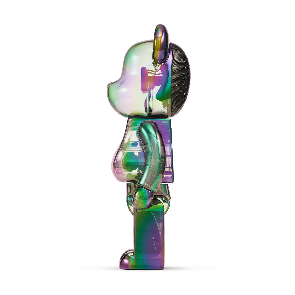 Be@rbrick Audio 400 'Black Aurora' - Limited Edition Collectible Bearbrick Speaker for Music Lovers | Perfect for Home Decor, Office Display & Gift Giving