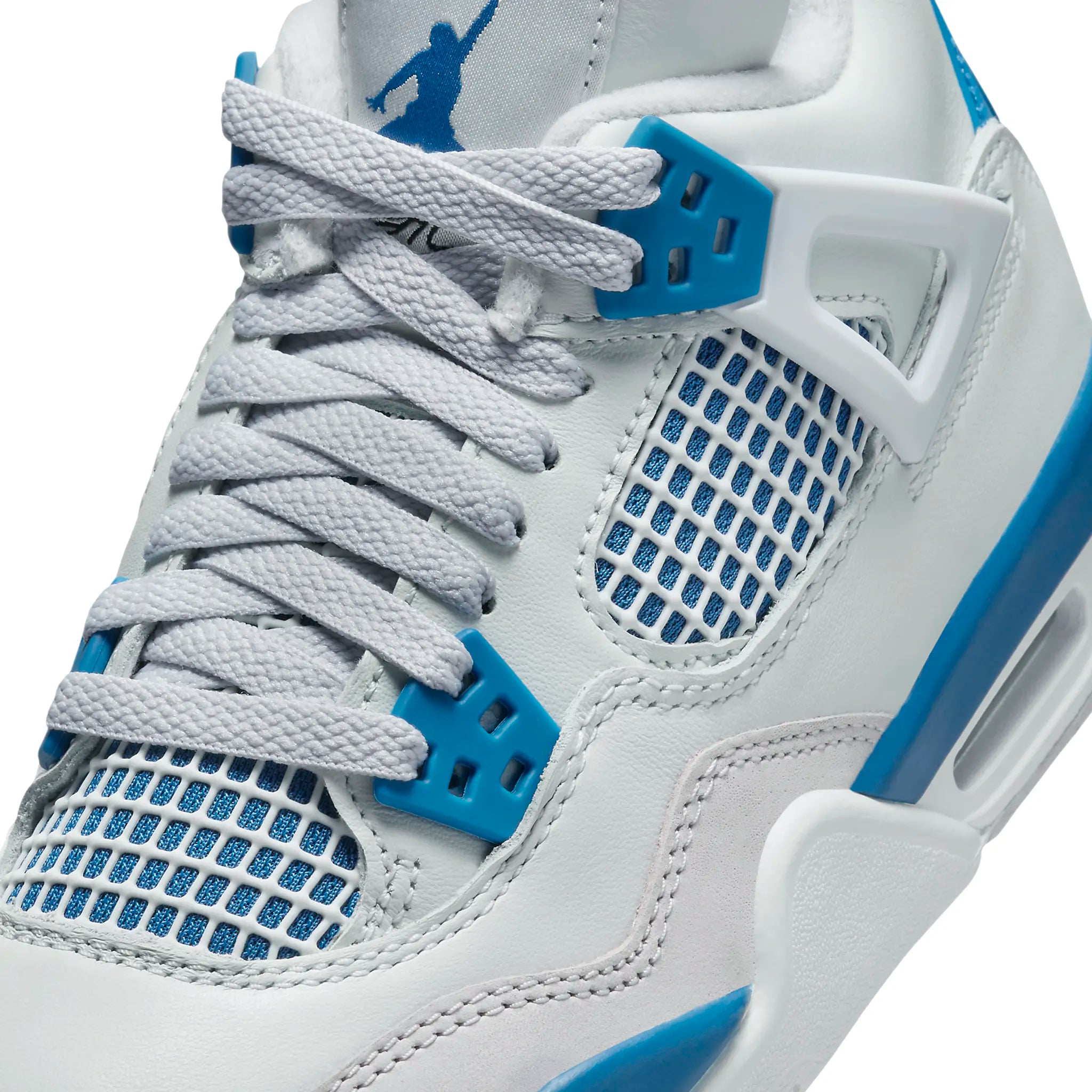 Air Jordan 4 Retro Military Blue (GS) - Kids' Basketball Shoes for Boys & Girls | Perfect for Court Play, Streetwear & Sneaker Collection