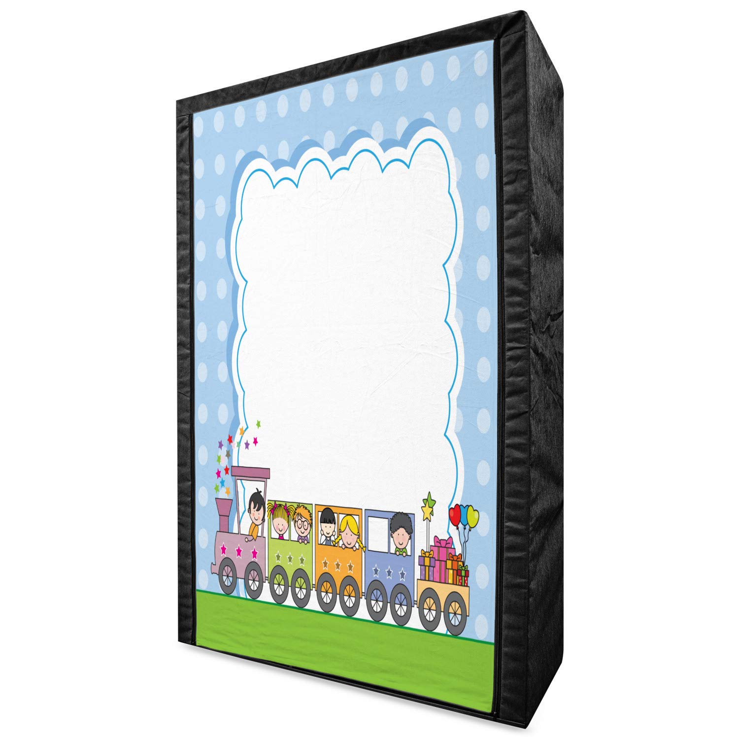 Ambesonne Portable Fabric Wardrobe Closet with Shelves - 42.5