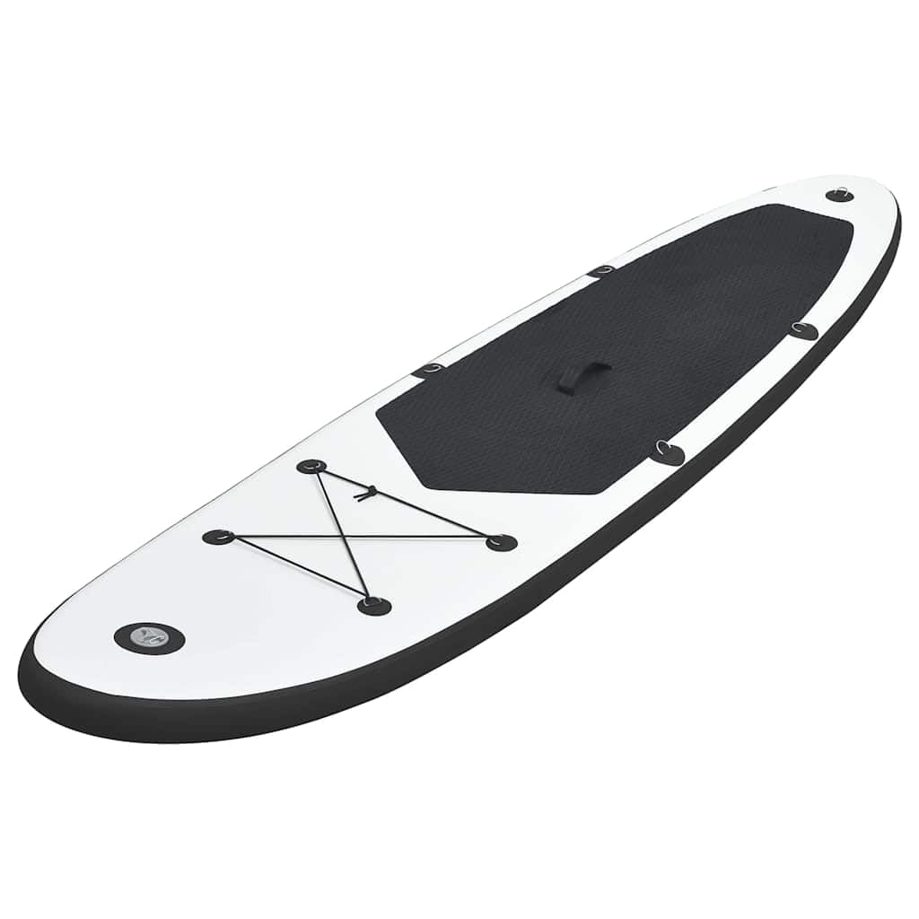 Premium Inflatable Stand Up Paddle Board Set - 12.8g Lightweight SUP with Paddle, Pump & Carry Bag - Black & White Design for Lakes, Rivers & Ocean Paddling
