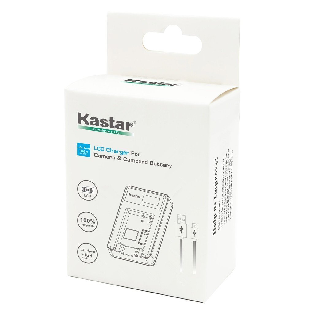 Kastar LCD USB Charger for HP LI40 Q6277A Q2232-80005 Photosmart R742 R742v R742xi Digital Cameras - Replacement Battery Charger for HP Digital Cameras - Perfect for Travel, Photography & Home Use