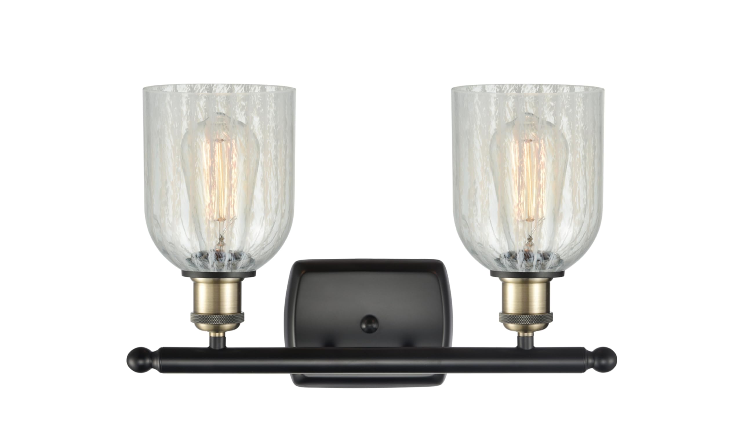 Innovations Lighting 516-2W-BB-G2511 Caledonia 2-Light Bathroom Vanity Light - Modern Brushed Nickel Finish - Ballston Collection - Perfect for Bathroom, Powder Room & Dressing Area Makeup Mirror Lighting