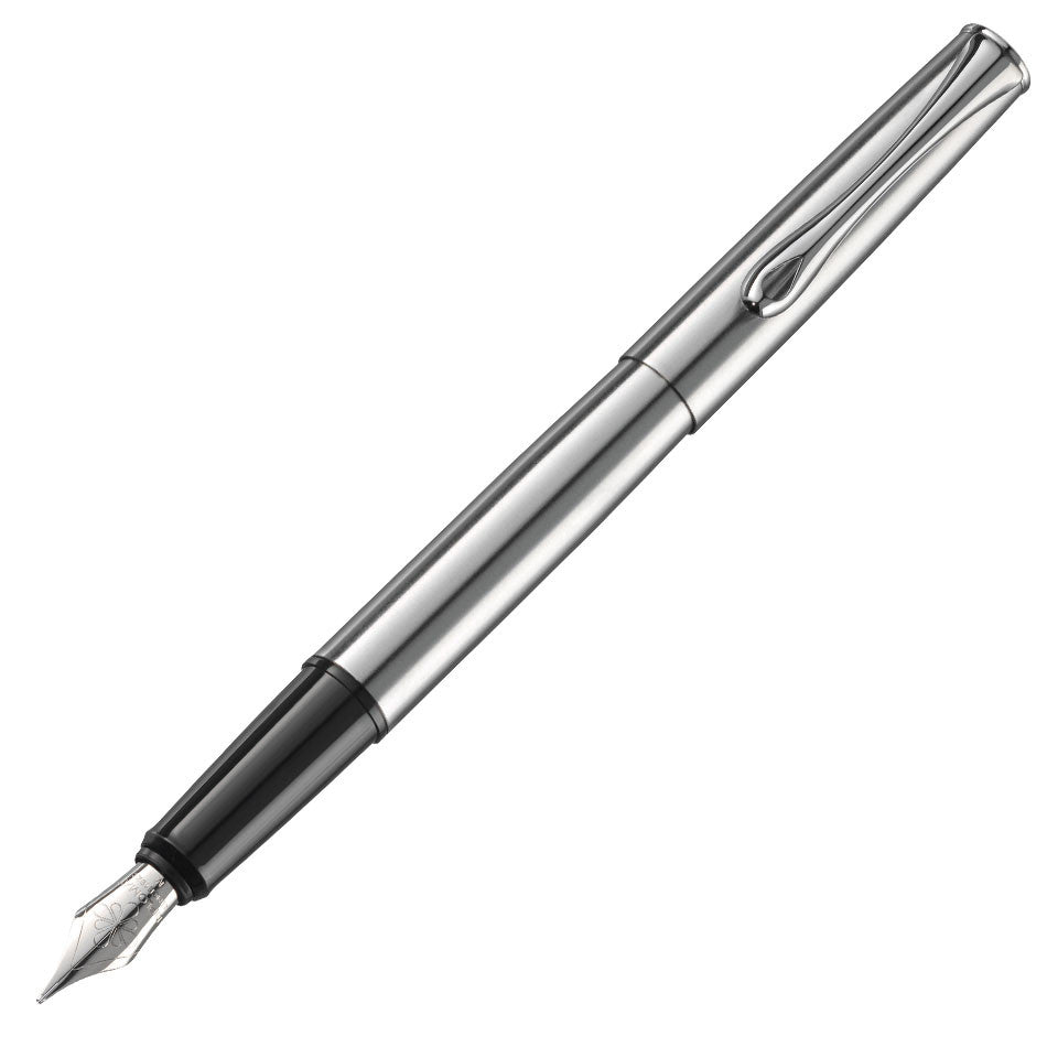 Diplomat Esteem Fountain Pen - Matte Chrome Finish Luxury Writing Instrument for Professionals & Gifts | Perfect for Office, Signatures & Calligraphy