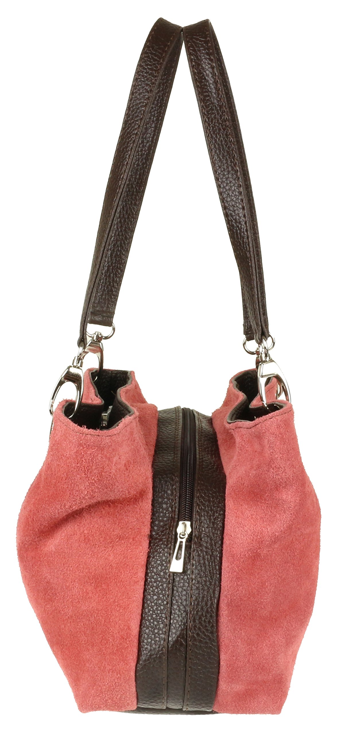 Stylish Italian Suede Leather Shoulder Bag for Women - Fashionable Crossbody Purse for Work, Travel & Everyday Use