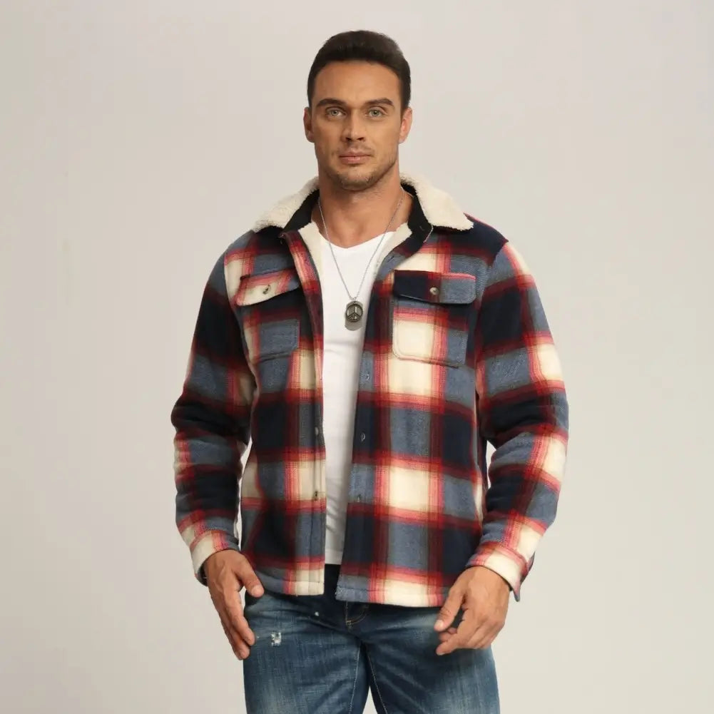 Men's Flannel Jacket - Soft Plaid Shirt Jacket for Men, Lightweight & Warm Outdoor Wear - Perfect for Camping, Hiking & Casual Fall Fashion