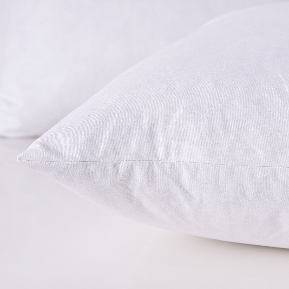 Premium 20x20 Inch Throw Pillow Inserts - Set of 2 Down Feather Filled Cushions with Soft Cotton Cover for Sofa, Bed & Home Decor - Perfect for Living Room, Bedroom & Cozy Reading Nook