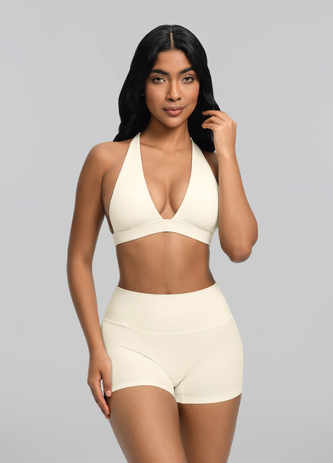 Plunge Neck Bra Top for Women - Sexy Deep V Push Up Bralette - Comfortable Wireless Lace Lingerie for Date Night & Special Occasions