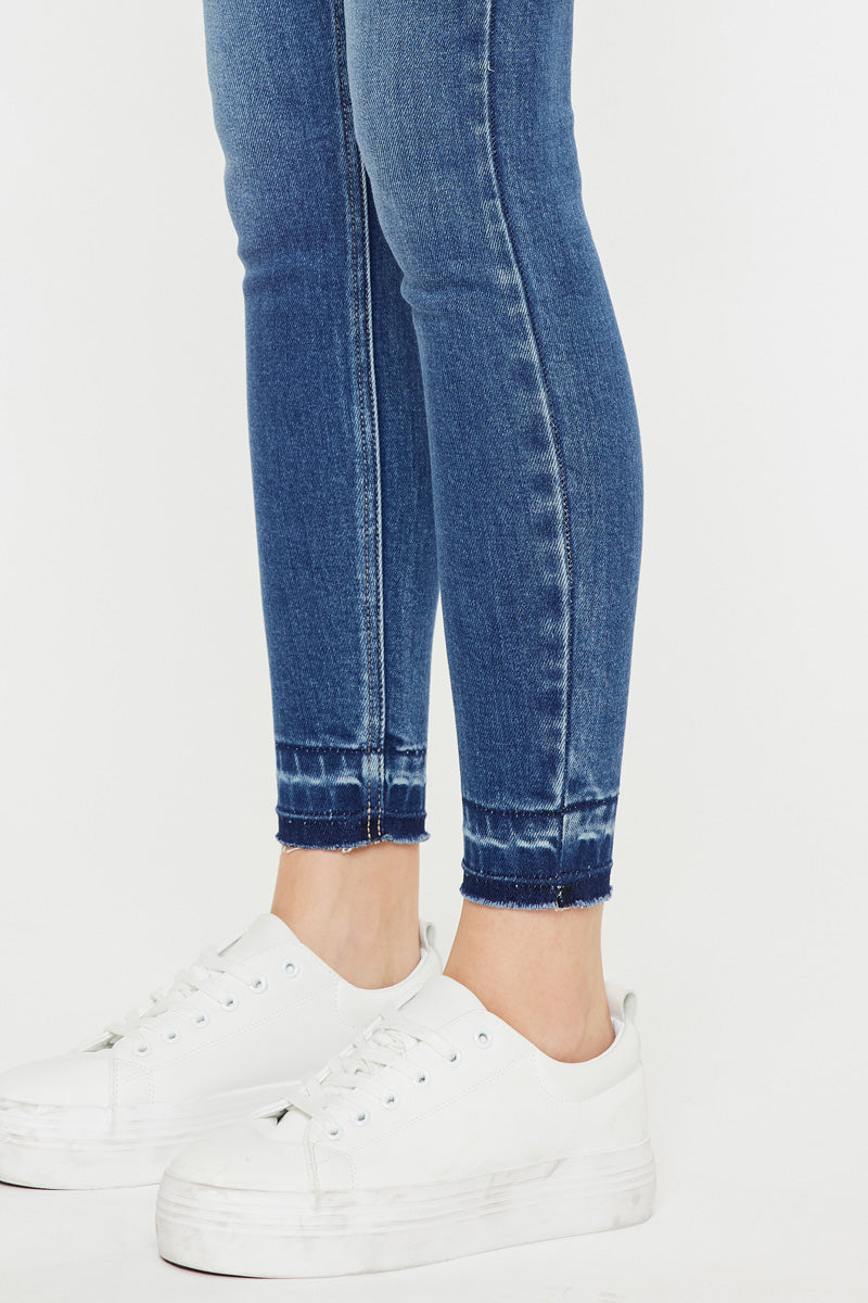 Cleopatra High Rise Ankle Skinny Jeans for Women - Stretch Denim Pants, Slim Fit, Comfortable & Stylish - Perfect for Casual Outfits, Date Nights & Office Wear