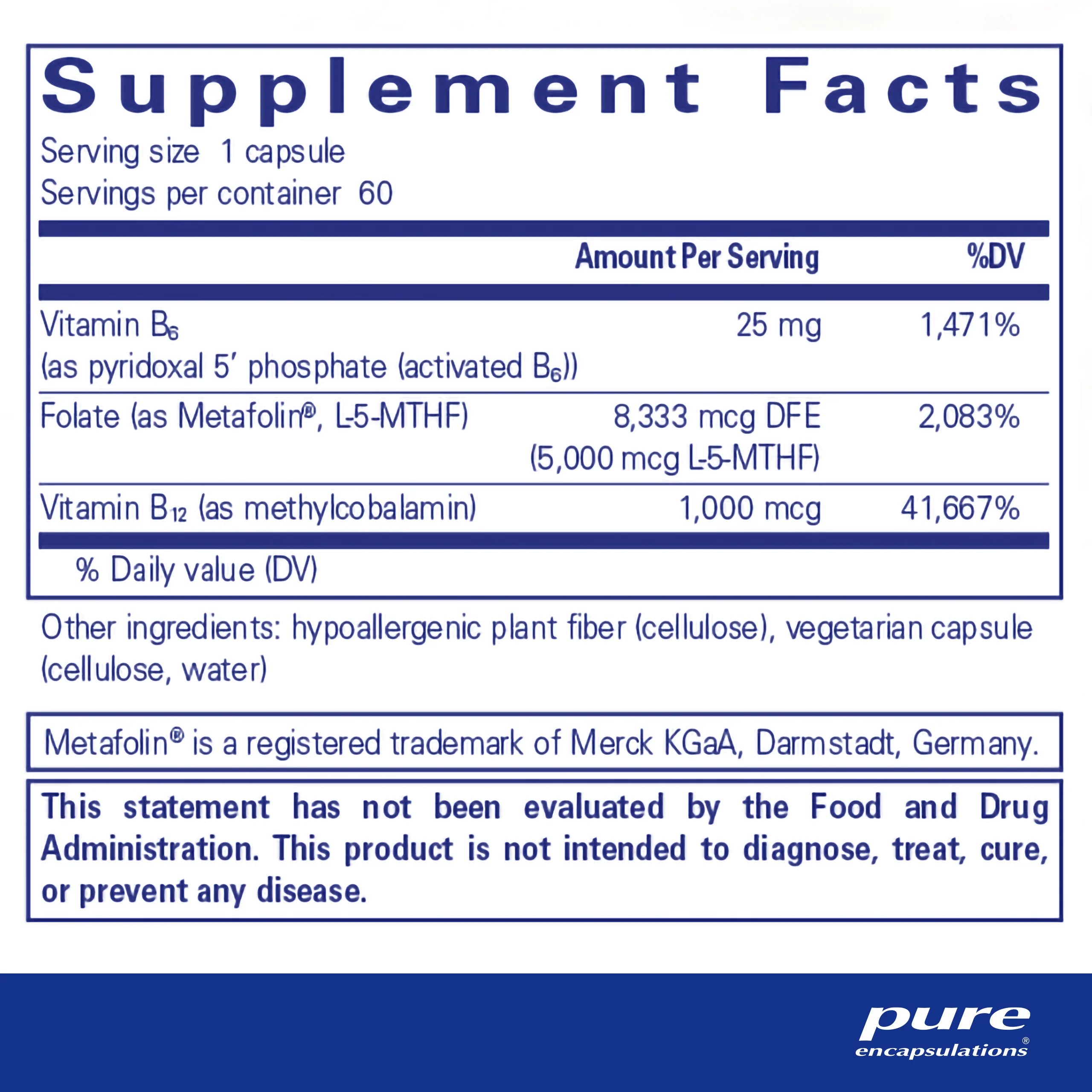 Folate 5000mcg Supplement - High Potency Vitamin B9 for Energy & Pregnancy Support - Supports Heart Health & Cell Growth - Perfect for Prenatal Care & Daily Wellness