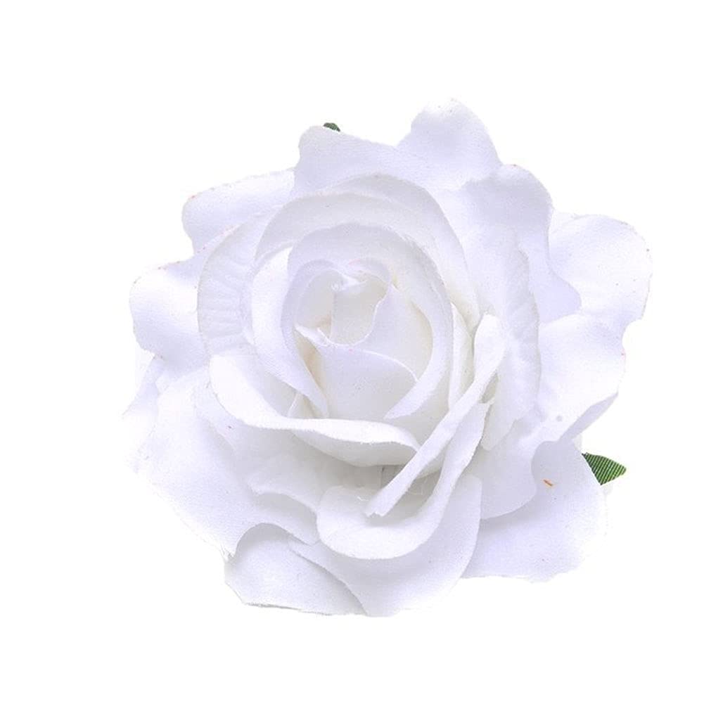 Bohemian Flower Hair Clips for Women - Elegant Rose Hairpins, Wedding & Party Hair Accessories, White Floral Brooch Hair Jewelry for Girls - Perfect for Bridal, Prom, and Special Occasions