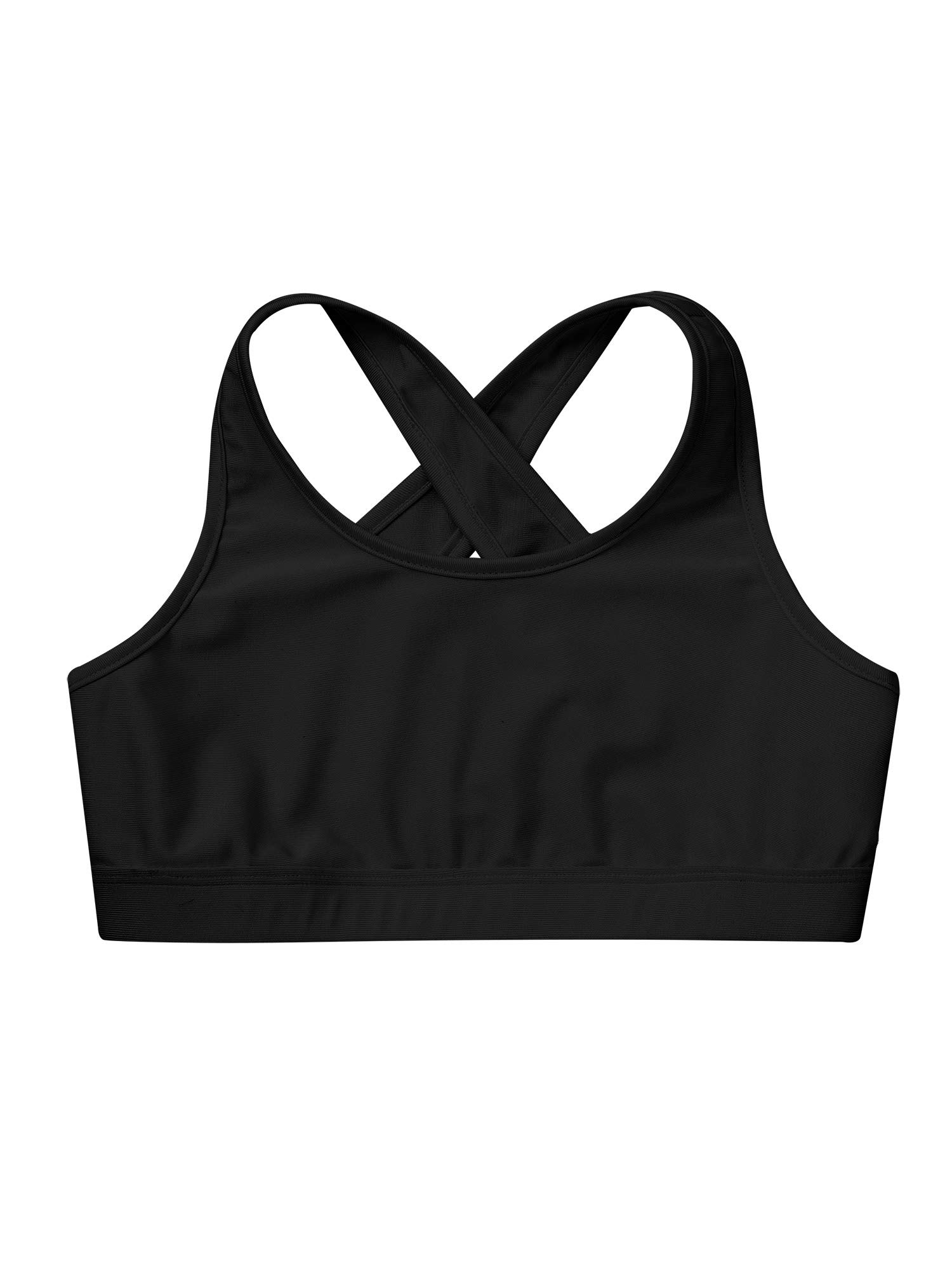Girls Wireless Yoga Sports Bra - Breathable Cotton Crop Top for Kids Running, Training & Fitness - Perfect for Gym, Dance & Active Play