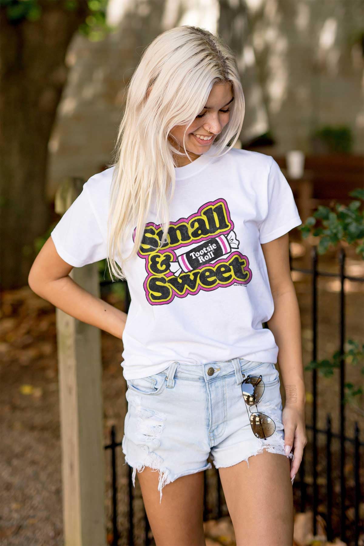 Vintage Retro Candy Small Sweet Tootsie Roll Women's Graphic T-Shirt | Soft Cotton Tee for Casual Wear, Parties & Nostalgic Fashion