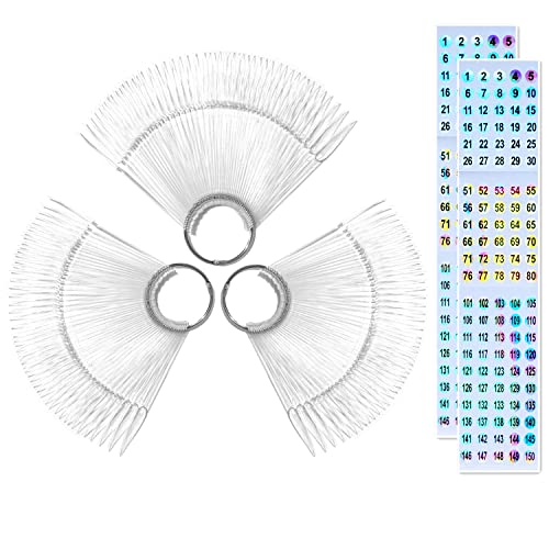 150pcs Clear Nail Swatch Sticks with Number Stickers - Professional Stiletto Tip Nail Color Display Samples for Nail Techs & Salon Use - Perfect for Nail Practice, Color Matching & Client Consultations
