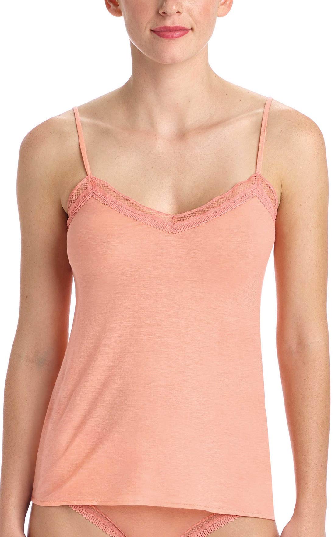 Commando Pure Pima Cotton Camisole Top - PCA101 (Small, Peach Blossom) | Soft & Breathable Women's Undershirt for Layering, Sleepwear & Everyday Wear