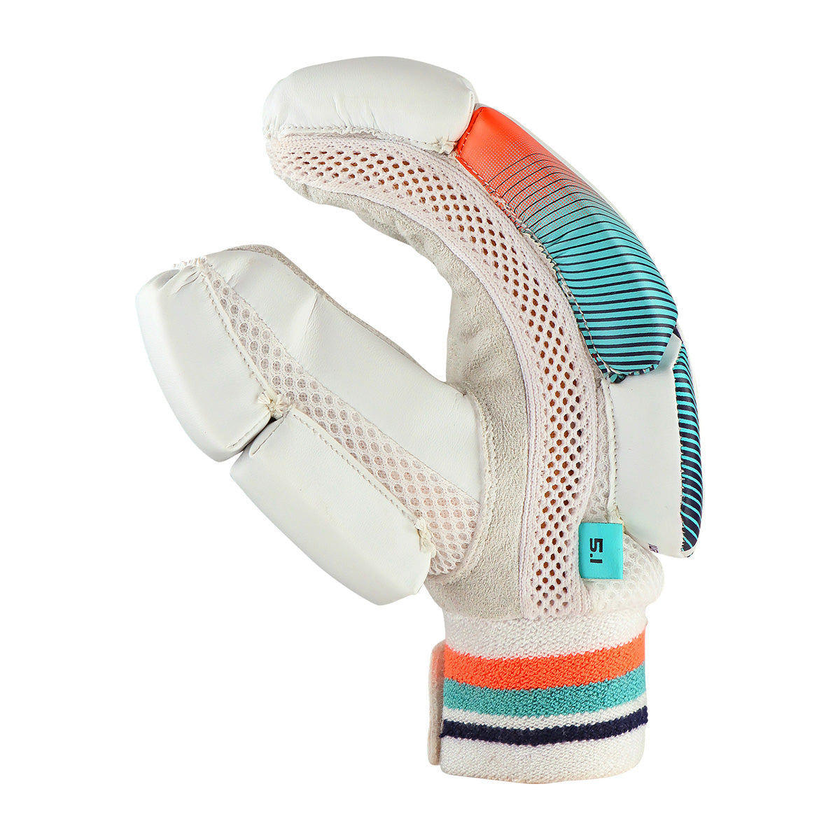 Kookaburra Aura 5.1 Cricket Batting Gloves - Premium Leather Cricket Gloves for Men & Women - Perfect for Practice, Training & Matches