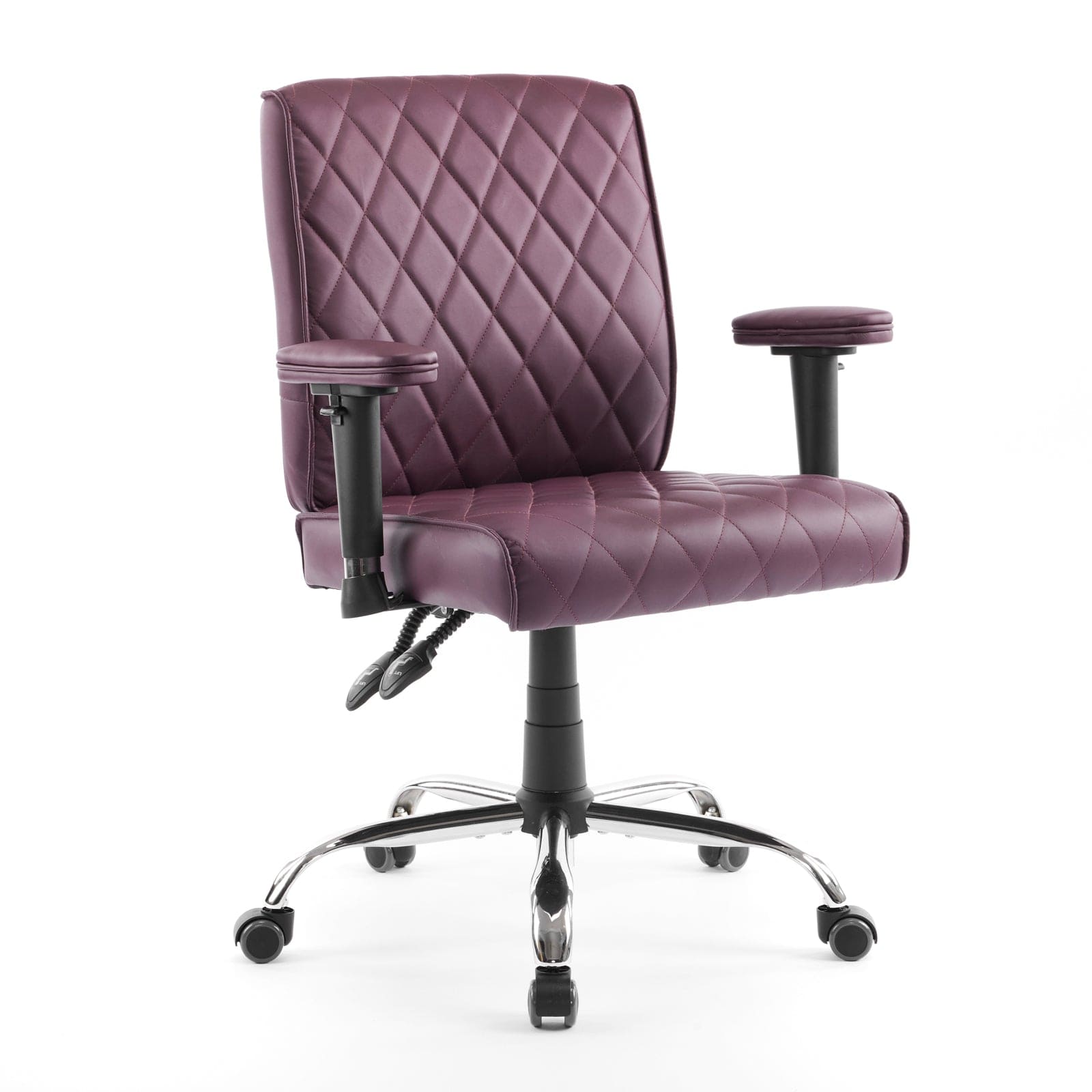 Delia Manicure Nail Salon Chair - Adjustable Pedicure Spa Stool with Wheels for Salon & Home Use - Perfect for Nail Technicians & Beauty Professionals