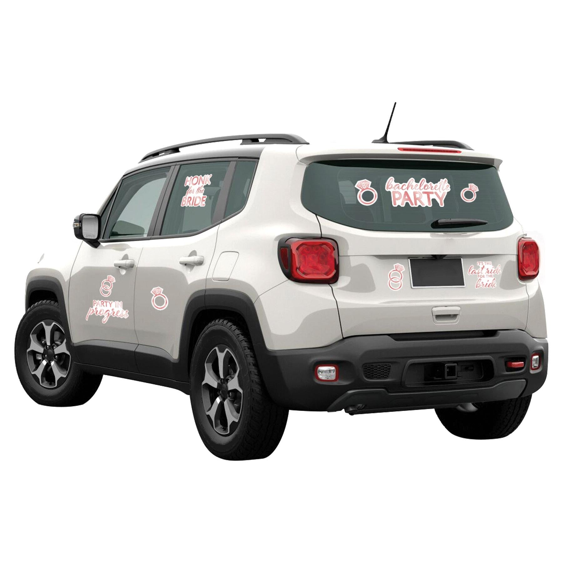 12 Pack Beistle Bachelorette Party 9 Piece Auto Clings - Fun Car Window Decals for Bachelorette Parties, Girls Night Out & Bridal Showers