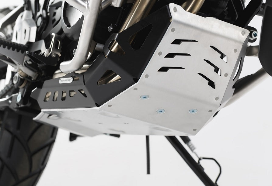 SW Motech Skid Plate for BMW F800GS, F700GS, F650GS2 - Heavy-Duty Engine Protection for Adventure Riding & Off-Road Motorcycles