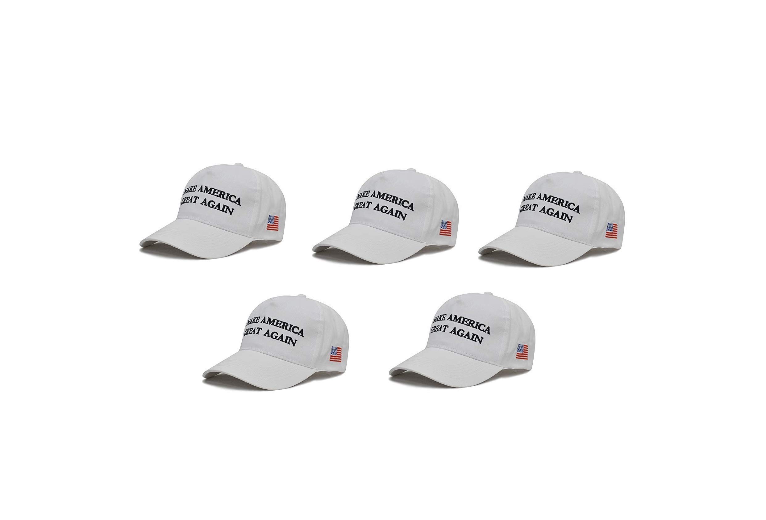 Donald Trump Make America Great Again Hats [5 Pack] - Patriotic Caps for Political Rallies, Campaign Events & Conservative Supporters