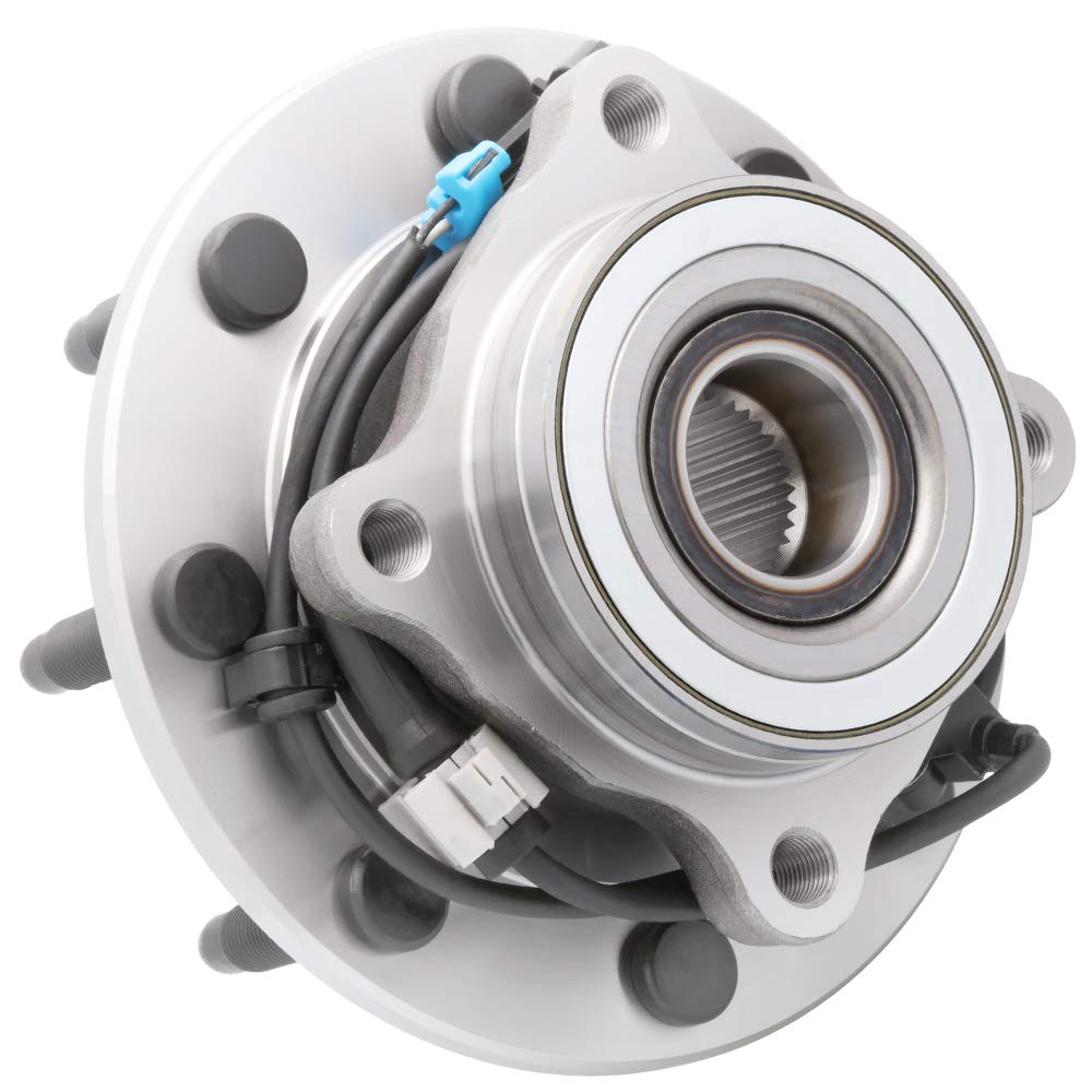 2-Pack 515058 Front Wheel Hub Bearing Assembly for 4WD Chevrolet Avalanche 2500, Silverado 1500/2500/3500 & GMC Sierra 1500/2500/3500, Yukon XL 2500, Hummer H2 - Heavy Duty Replacement for Off-Road & Towing