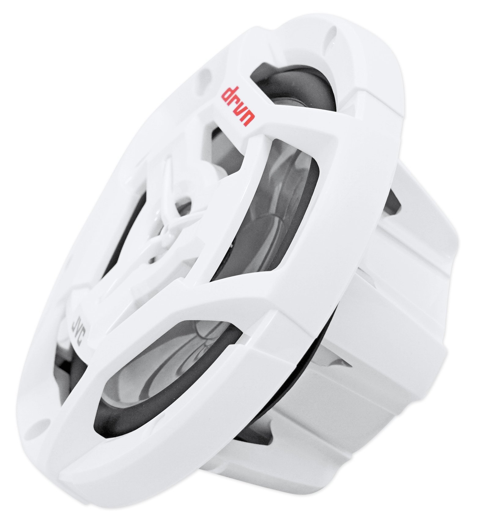 JVC CS-DR6201MW 6.5 Inch 600 Watt 2-Way Coaxial Marine Waterproof Boat Speakers - Perfect for Boats, Yachts & Outdoor Marine Audio Systems