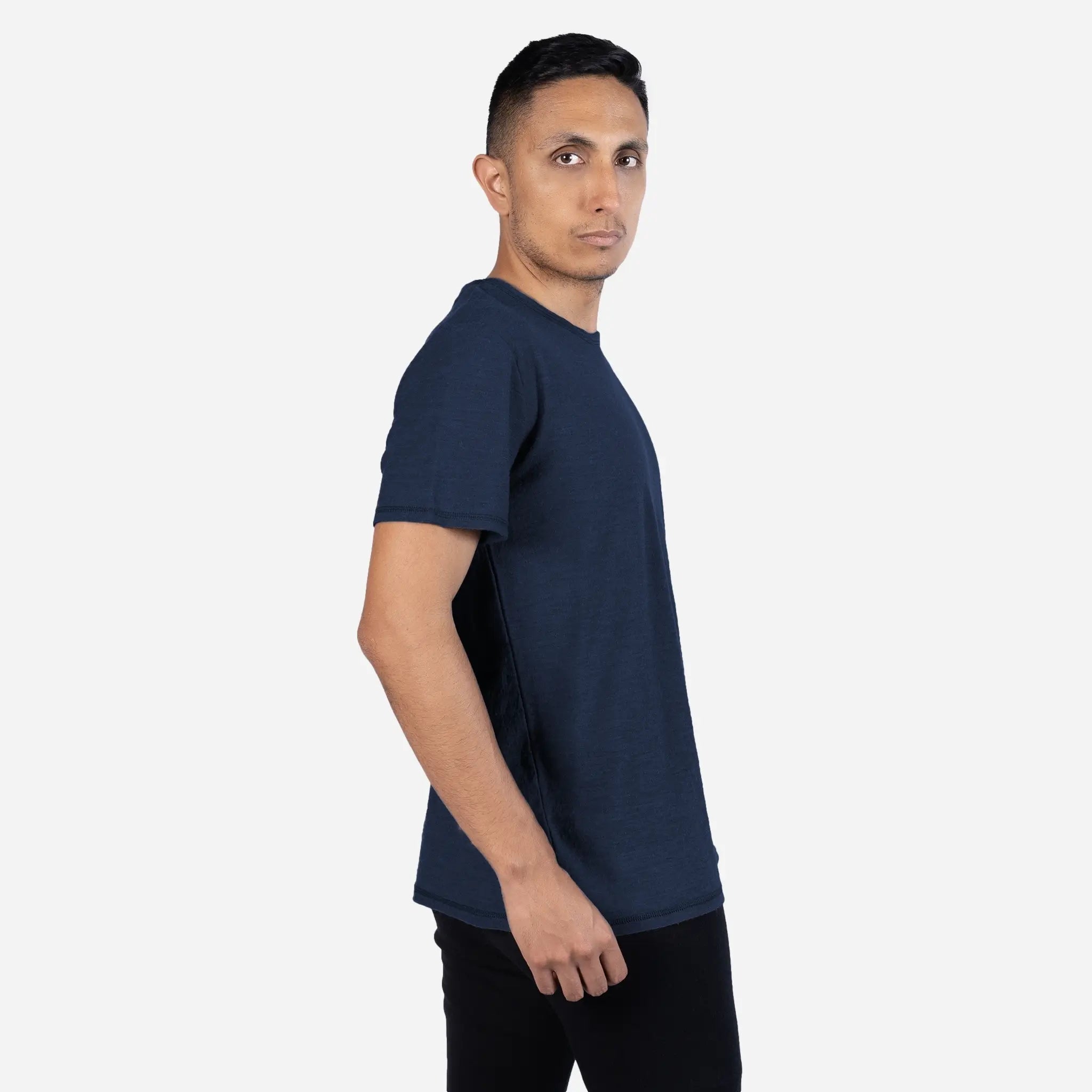 Men's Alpaca Wool Hiking T-Shirt - 160 Ultralight Relaxed Fit for Outdoor Adventures & Travel