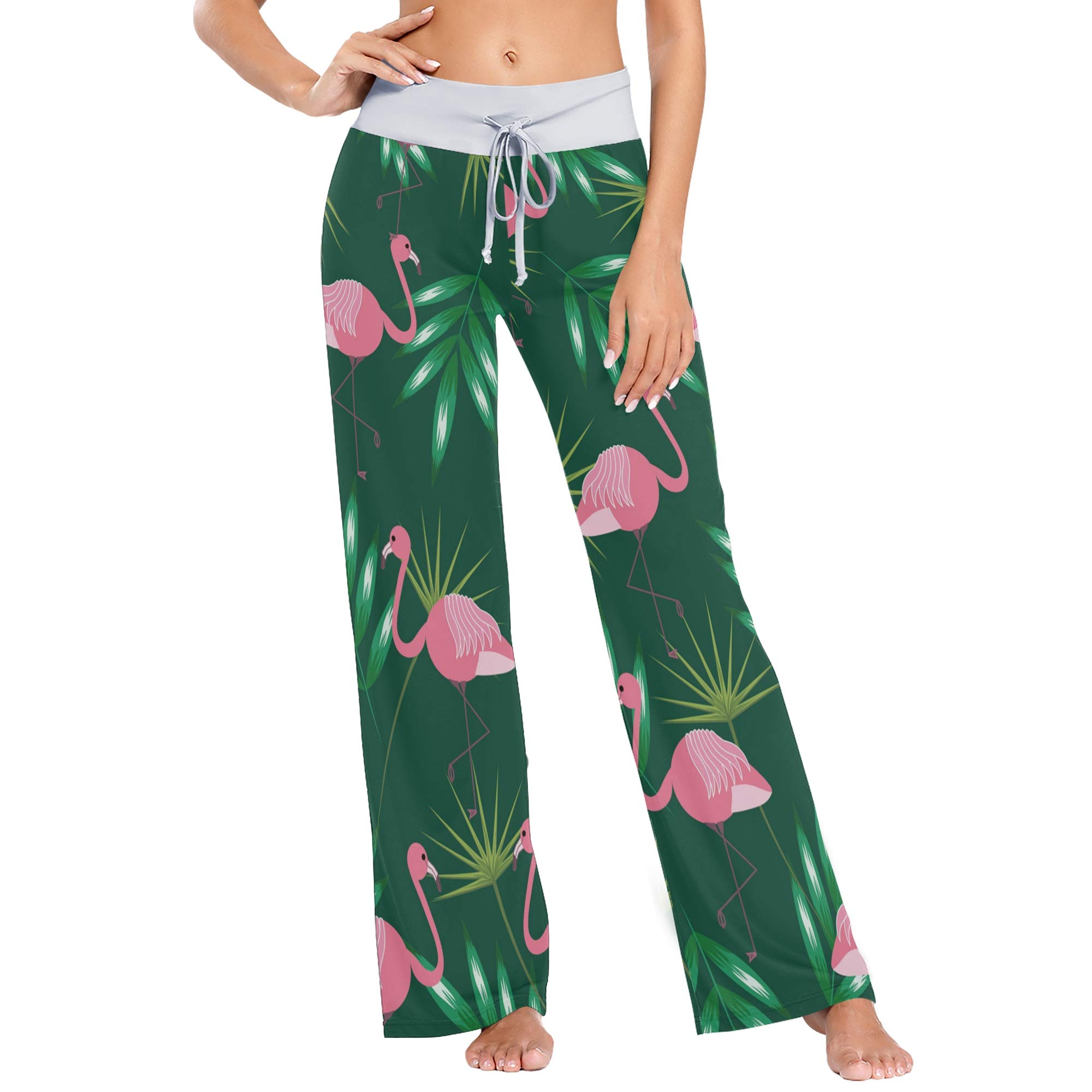 Women's High Waist Palazzo Pajama Pants - Soft Lounge Leggings with Drawstring for Comfort & Style | Perfect for Sleepwear, Yoga & Home Relaxation