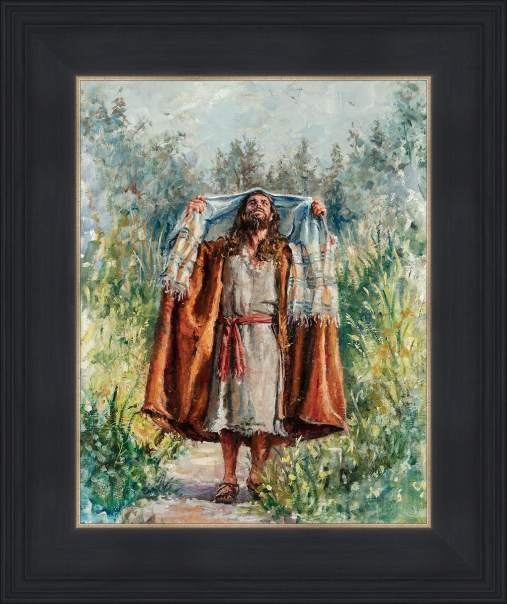 Jesus in the Wilderness - Religious Wall Art for Home & Church Decor - Inspirational Christian Gift for Prayer & Meditation Spaces