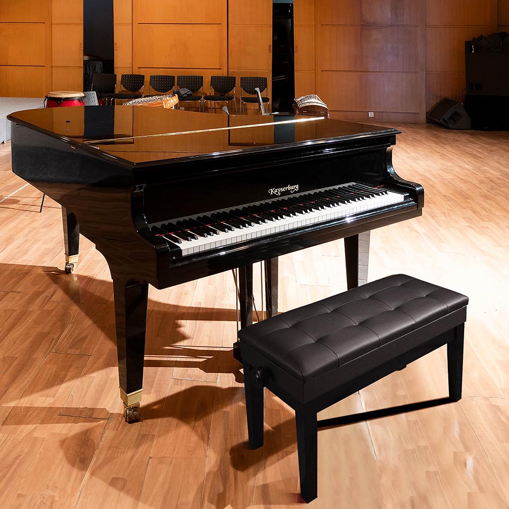 Adjustable Piano Bench with Storage - Duet Seat for Musicians & Teachers - Perfect for Home, Studio & Music Classrooms