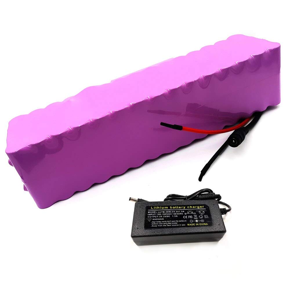 31.5Ah 6S9P 24V Lithium-Ion E-Bike Battery with Charger - Customizable Size 265x90x70mm for Electric Bicycles | Perfect for Commuting, Mountain Biking & Long-Distance Rides