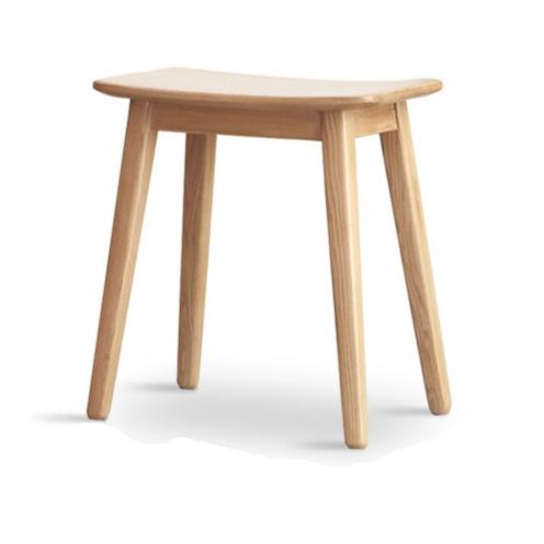 Modern Makeup Stool - Solid Oak & Ash Wood Vanity Seat for Dressing Table, Bedroom, and Salon | Elegant & Durable Beauty Furniture