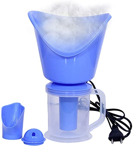 3-in-1 Face, Nose & Cough Steamer - Plastic Vaporizer with Nozzle Inhaler & Facial Sauna for Adults & Kids | Multicolor | Perfect for Cold Relief, Sinus Care & At-Home Spa Treatments