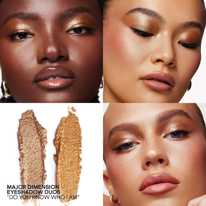 Patrick TA Major Dimension Eye Illusion Duo Eyeshadow Palette - Long-Lasting Matte & Shimmer Shades for Day & Night Makeup Looks | Perfect for Professional Artists & Everyday Glam
