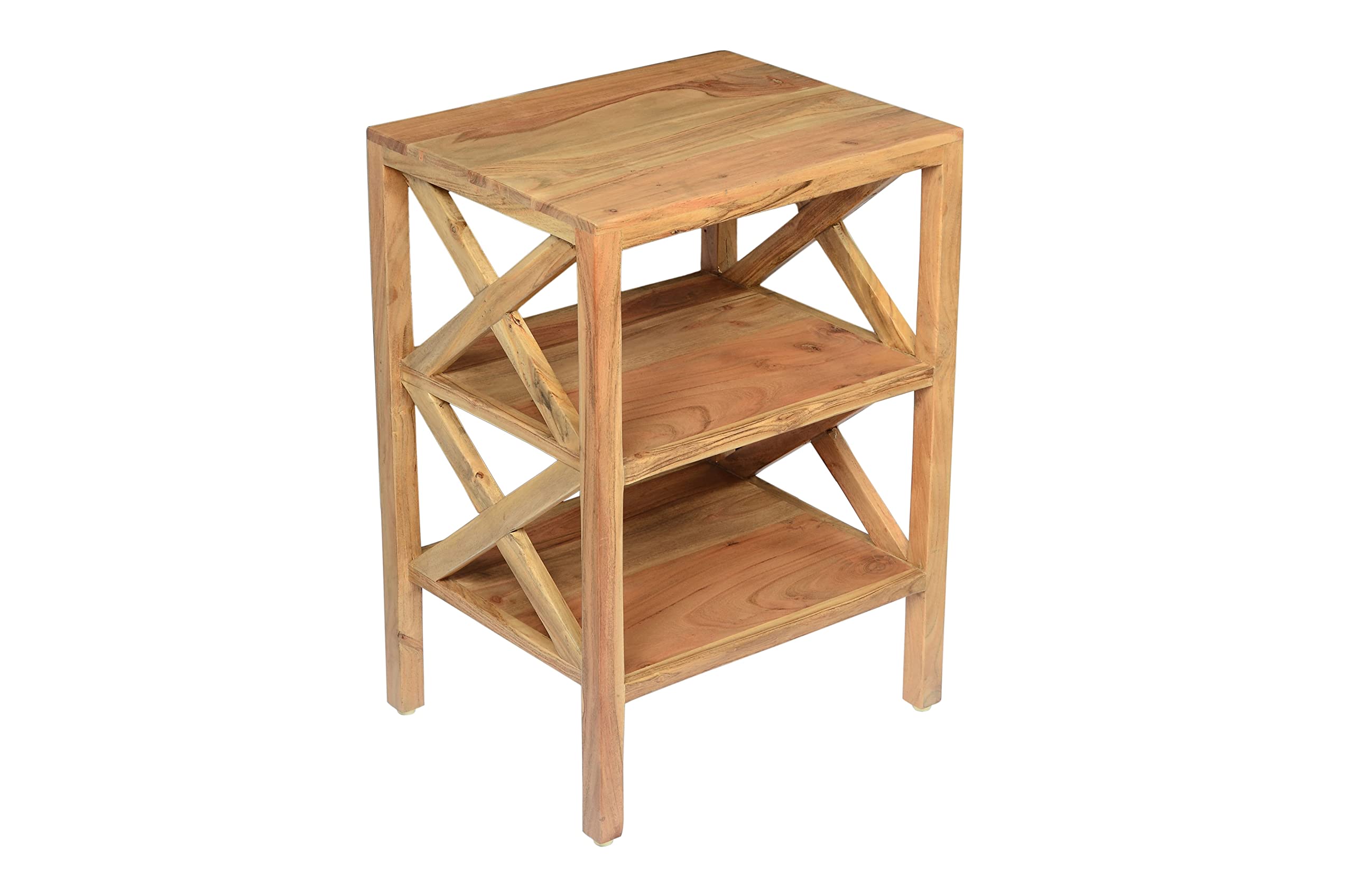 Jofran Inc. Global Archive X-Side Accent Table - Modern End Table for Living Room, Bedroom & Office Decor