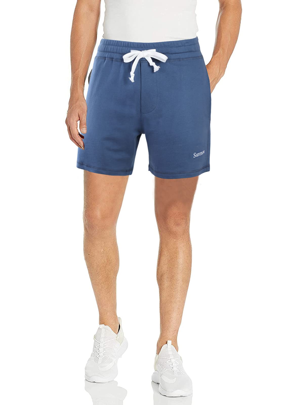 Surenow Men's Running Shorts - Lightweight Athletic Gym Shorts with Pockets, Breathable Quick-Dry Workout Shorts for Jogging, Training & Casual Wear