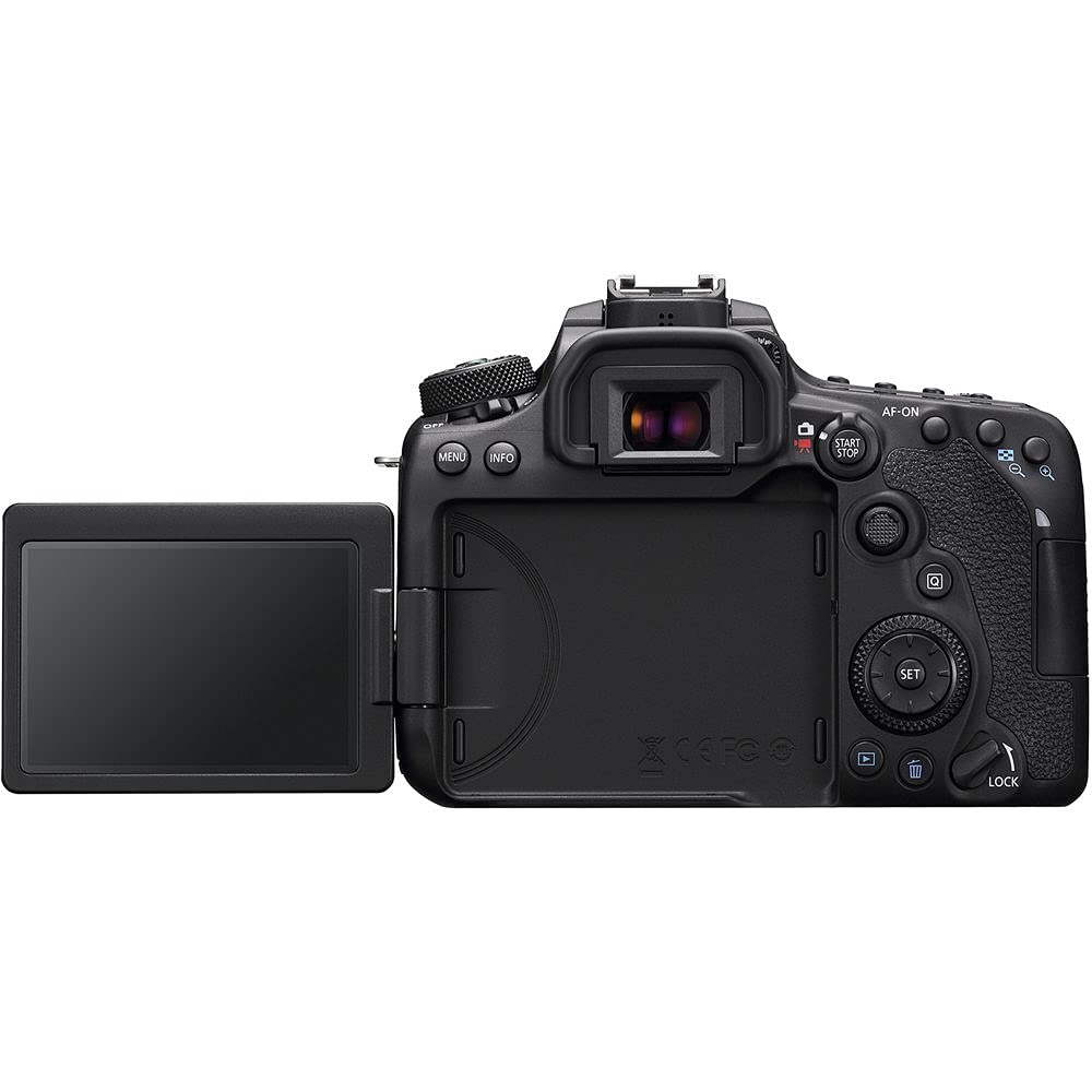 Canon EOS 90D DSLR Camera Bundle with Padded Case, 64GB Memory Card & Accessories - Professional Photography Starter Kit (Renewed International Model) for Travel, Portrait & Wildlife Photography